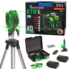 Лазерний рівень 4D Stif Germany BL-16XL (штатив, 2 акумулятори в комплекті)